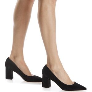 Marc Fisher Black Suede Heels
